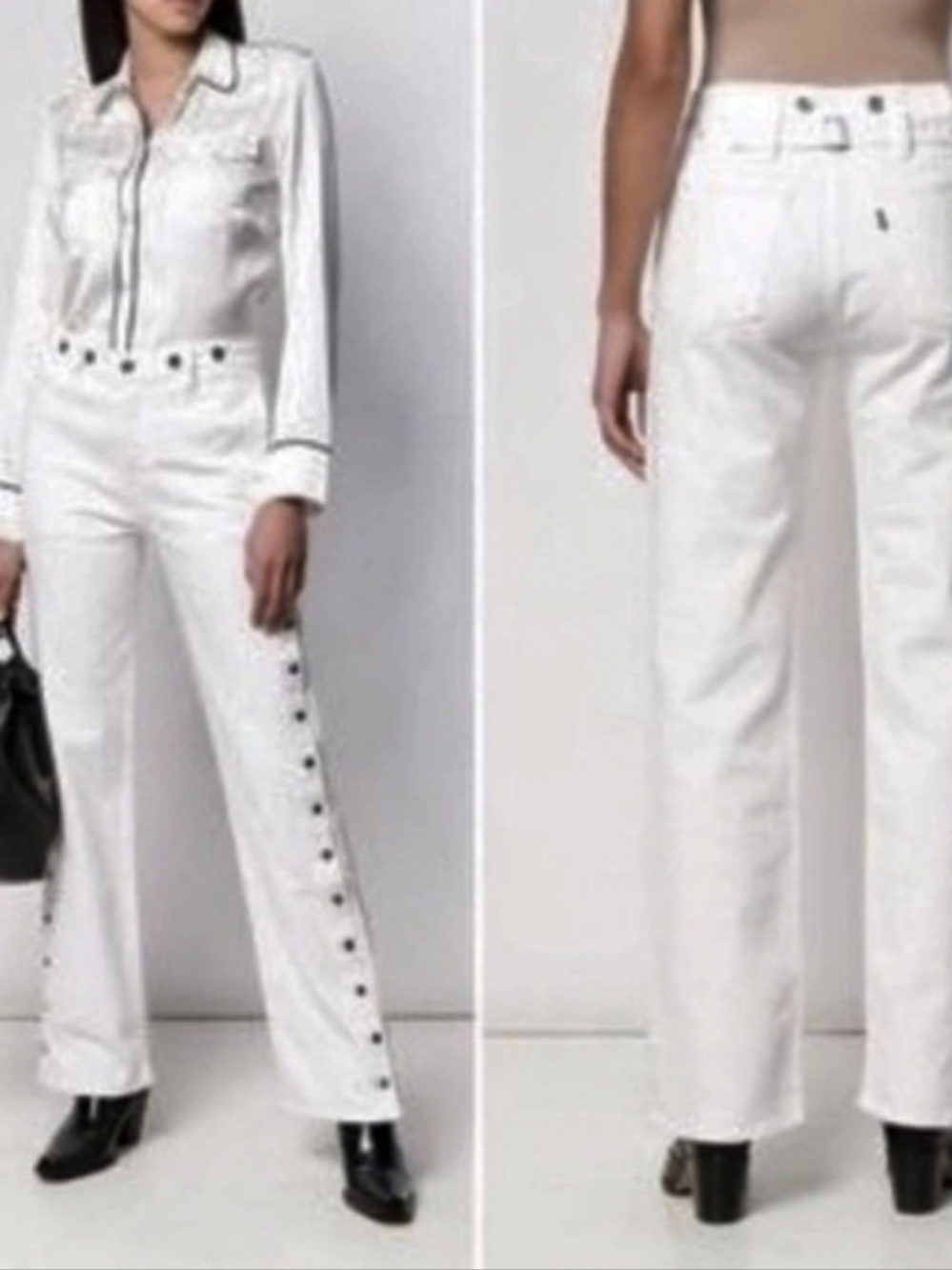Levi's Sz 29 150 Blue Tab Artillery Trouser White